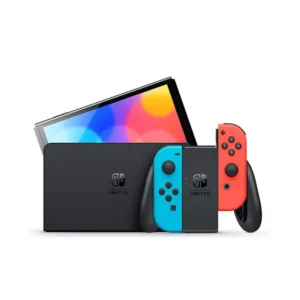 Console Nintendo Switch Modèle OLED Bleu / Rouge Néon