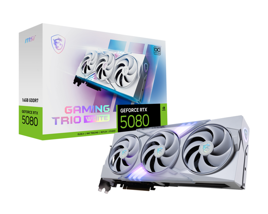 MSI GeForce RTX 5080 16G GAMING TRIO OC WHITE