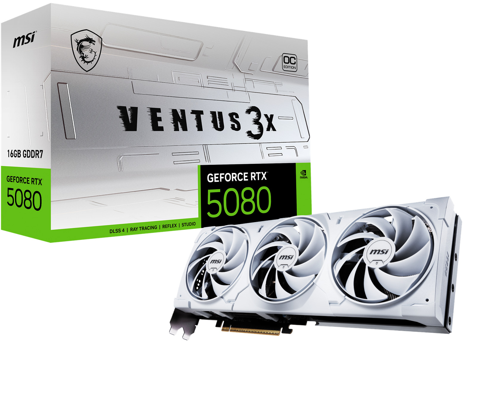 MSI GeForce RTX 5080 16G VENTUS 3X OC WHITE