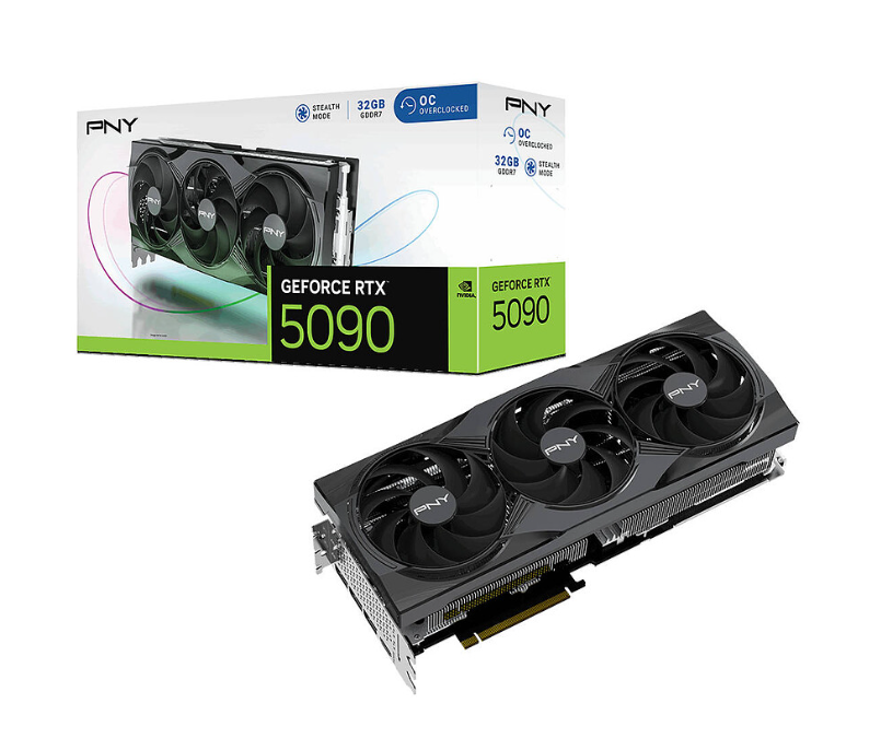 PNY RTX 5090 32GB Overclocked Triple Fan
