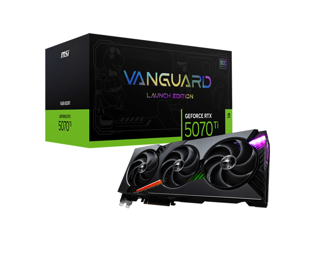 MSI GeForce RTX 5070 Ti 16G VANGUARD SOC LAUNCH EDITION