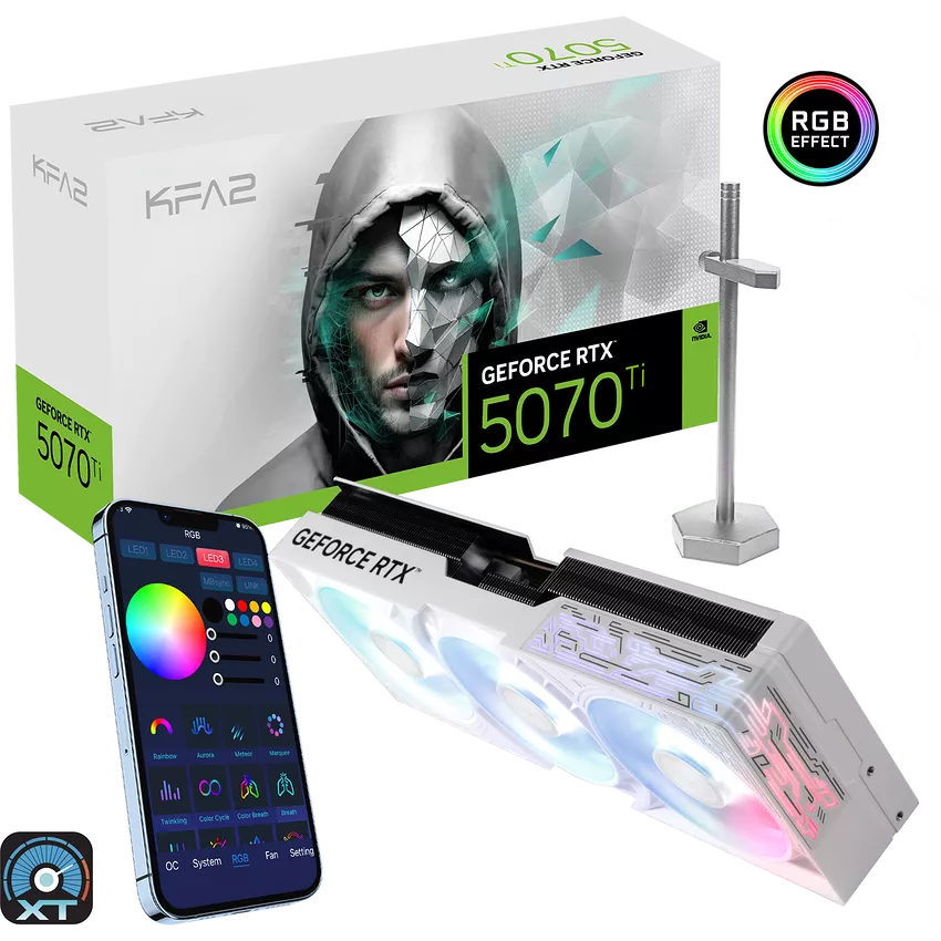 KFA2 GeForce RTX 5070 Ti 1-Click OC White