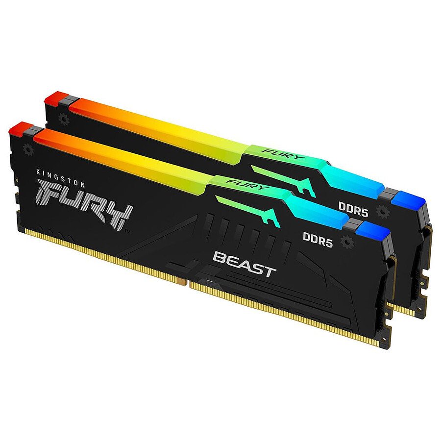 Kingston Fury Beast RGB - 2 x 16 Go (32 Go) - DDR5 5200 MHz - CL40