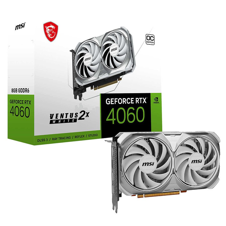 MSI GeForce RTX 4060 VENTUS 2X WHITE 8G OC