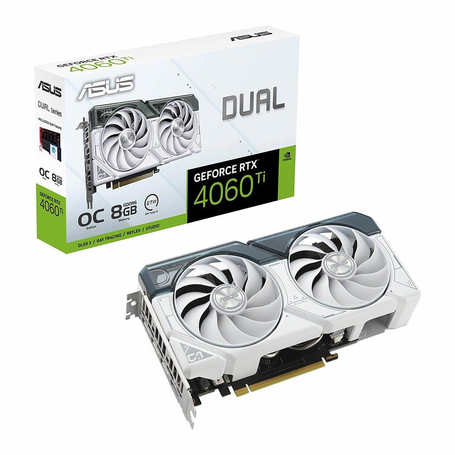 Asus DUAL GeForce RTX 4060 Ti White OC