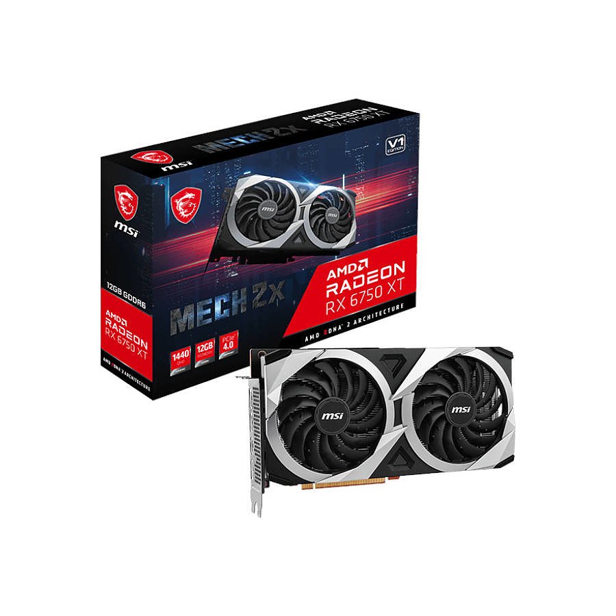 MSI Radeon RX 6750 XT MECH 2X 12G V1