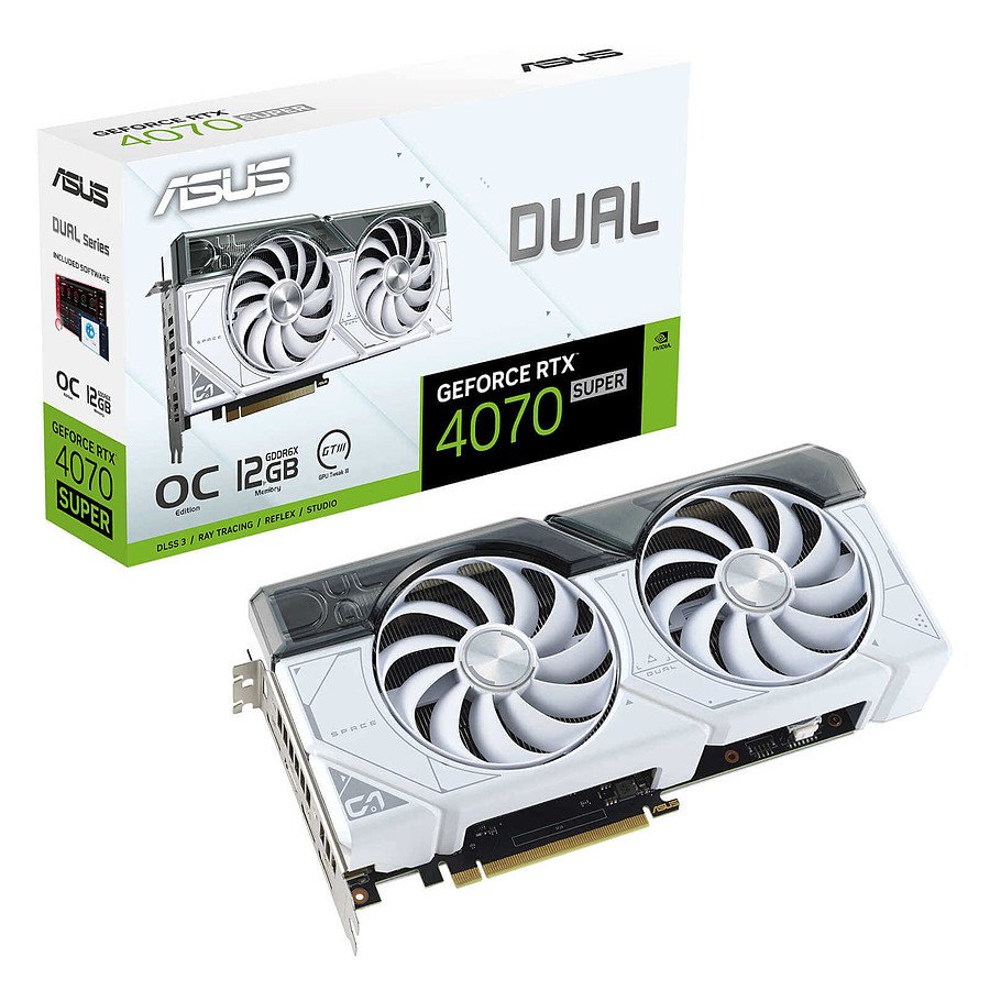 Asus DUAL GeForce RTX 4070 SUPER WHITE OC