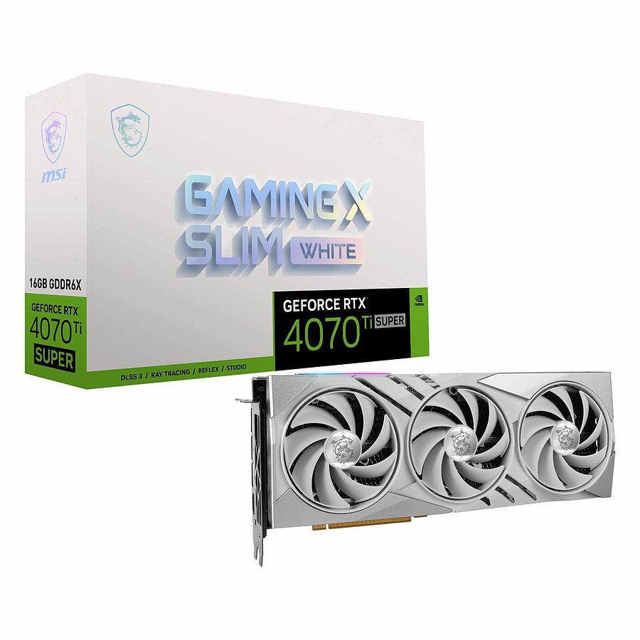 MSI GeForce RTX 4070 Ti SUPER GAMING X SLIM WHITE