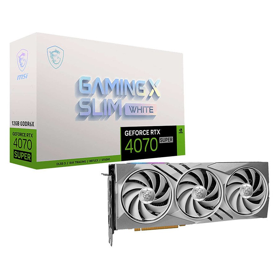 MSI GeForce RTX 4070 SUPER GAMING X SLIM WHITE
