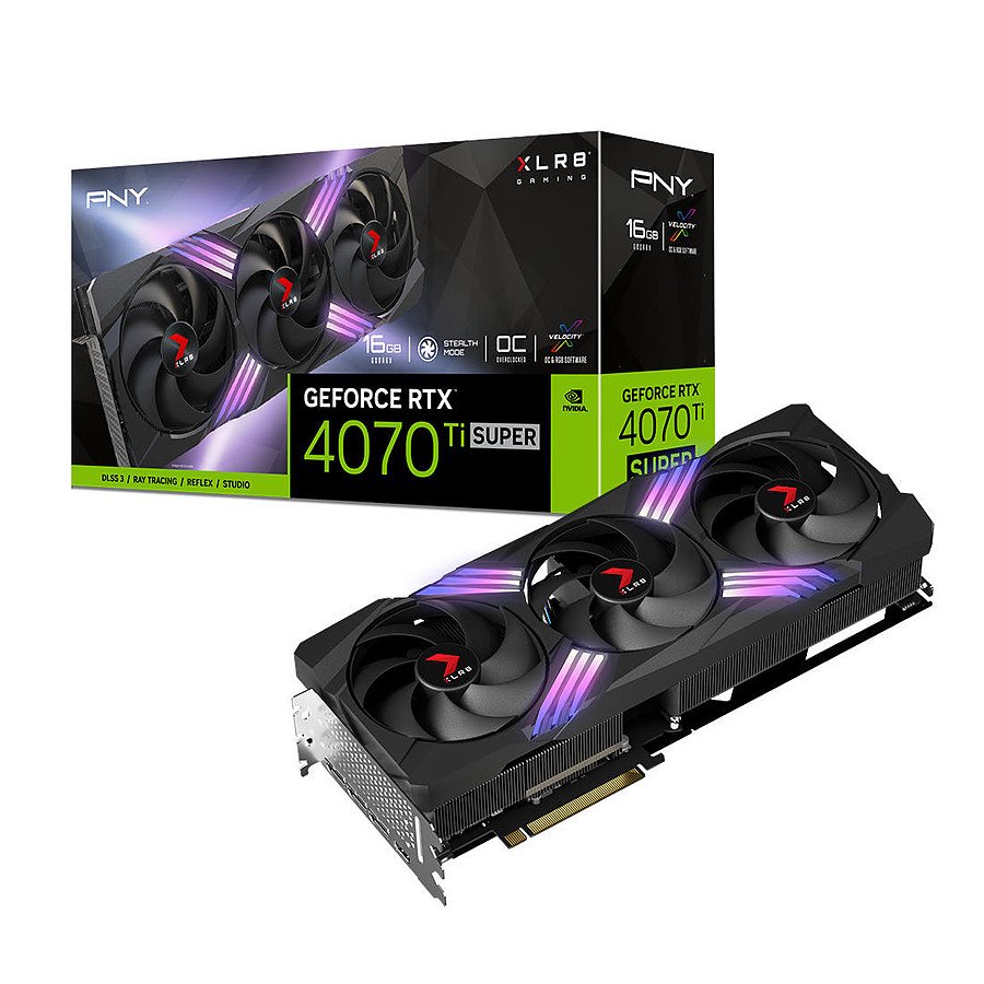 PNY GeForce RTX 4070 Ti SUPER 16GB XLR8 Gaming VERTO EPIC-X RGB OC