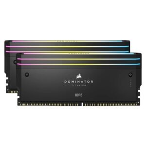 Corsair Dominator Titanium RGB DDR5 - Kit d'éclairage Noir