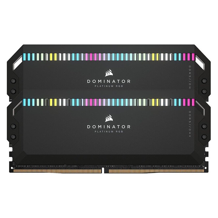 Corsair Dominator Platinum RGB Black - 2 x 16 Go (32 Go) - DDR5 6200 MHz - CL36