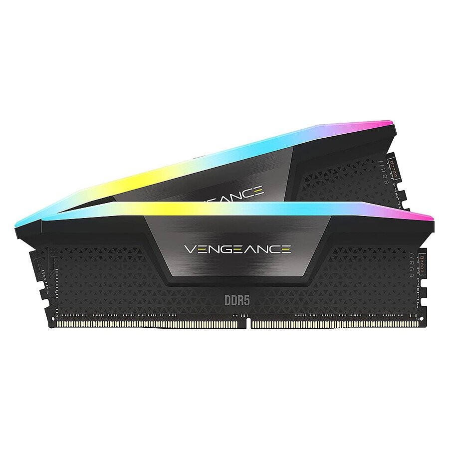Corsair Vengeance RGB Black - 2 x 16 Go (32 Go) - DDR5 5600 MHz - CL40