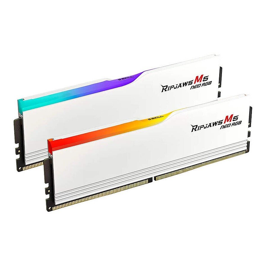G.Skill Ripjaws M5 Neo RGB White - 2 x 16 Go (32 Go) - DDR5 6000 MHz - CL28