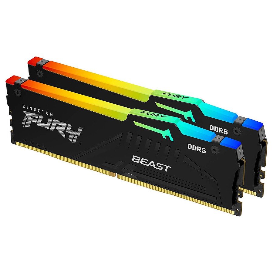 Kingston Fury Beast RGB - 2 x 16 Go (32 Go) - DDR5 6800 MHz - CL34