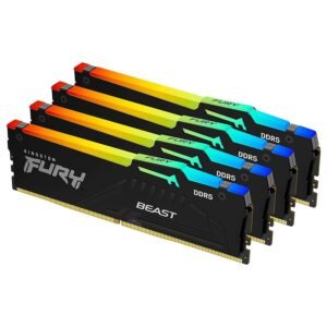 Kingston Fury Beast RGB - 4 x 16 Go (64 Go) - DDR5 6000 MHz - CL40